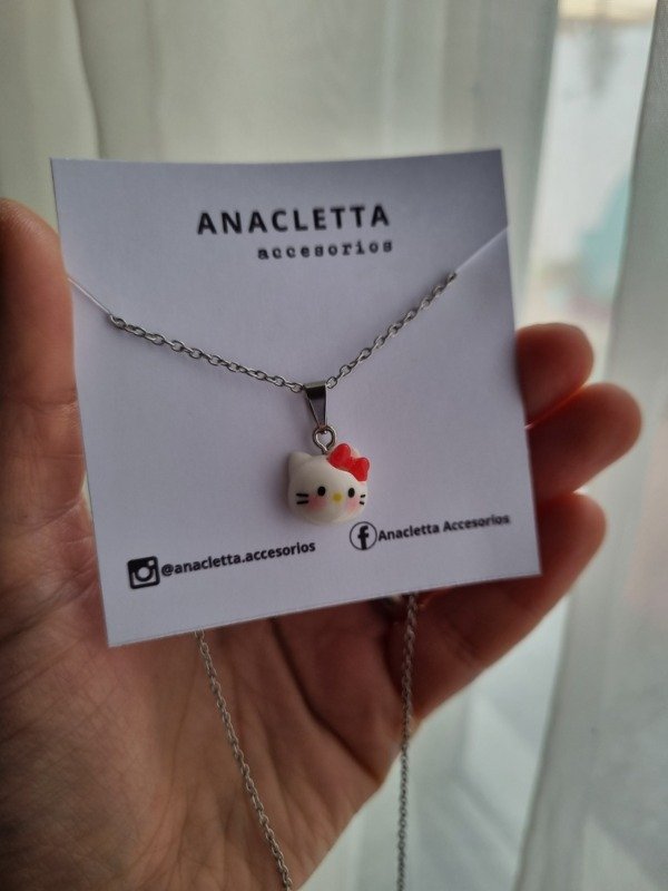 Producto - Gargantilla moño rojo kitty