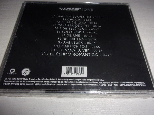 Producto - CD V-ONE ONE POP NUEVO PROMO ARG F10 - 1