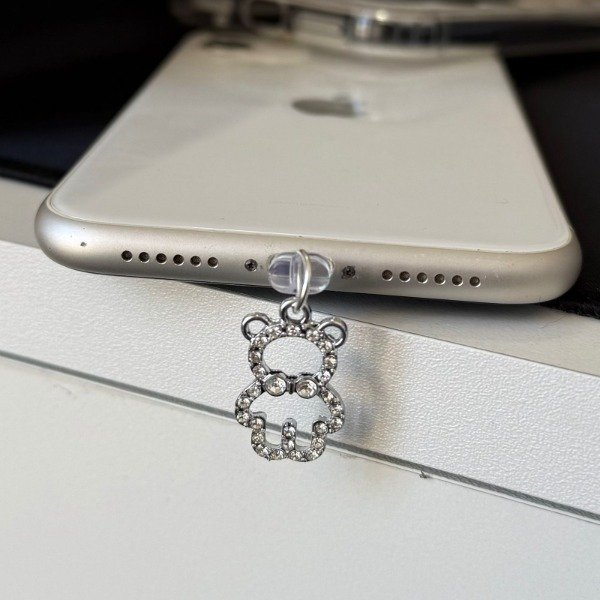 Producto - Cubre pin de carga osito strass
