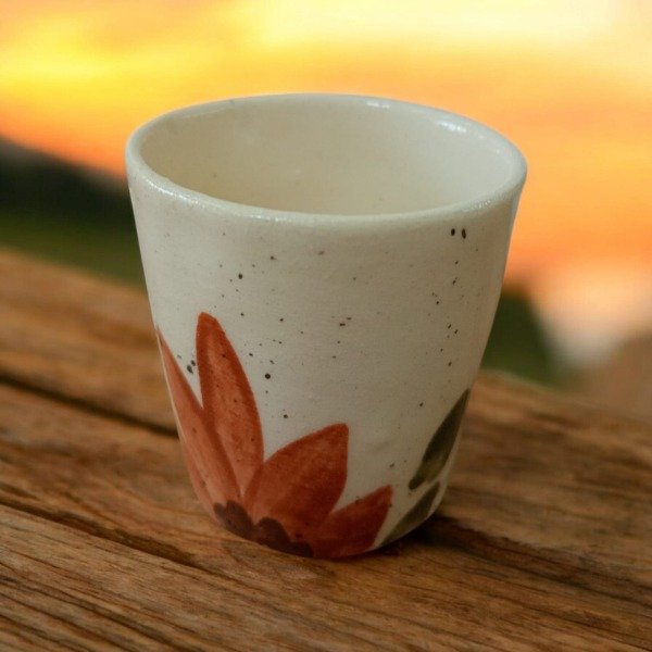 Producto - Envase petit ceramica premium flores marrones