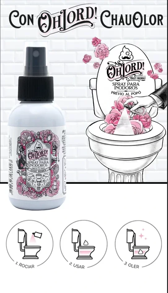 Producto - Spray Inodoro Evita mal Olor OH LORD! Perfume Desodorizante
