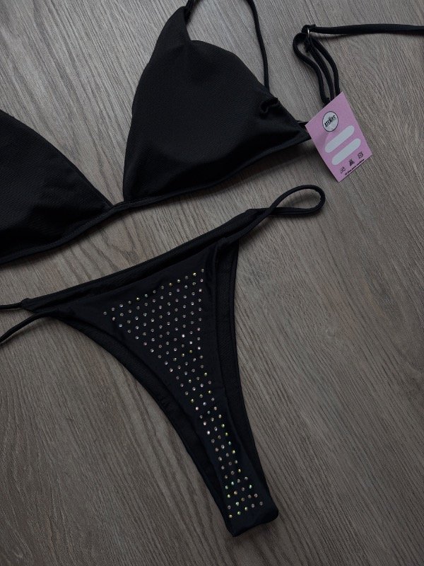 Producto - Bikini Atenas Strass negra - 2