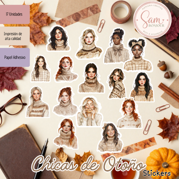 Producto - Stickers: Chicas de Otoño