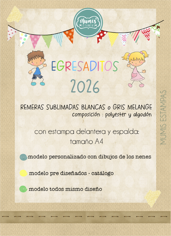 Producto - Remeras Egresaditos Sublimadas