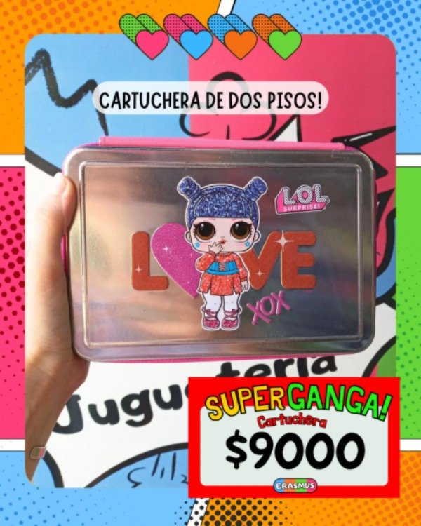 Producto - Cartuchera 2 pisos lol SUPER GANGA