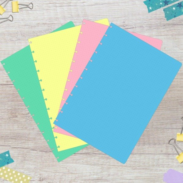 Producto - Refill/repuesto para cuaderno inteligente A4 12h color punteadas