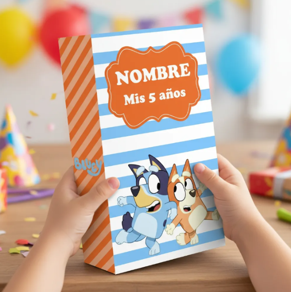 Producto - Bolsa Golosinera Imprimible Editable Bluey - 3