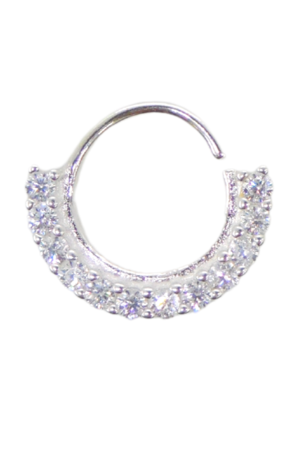 Producto - Cuff unitario piercing con cubics silver