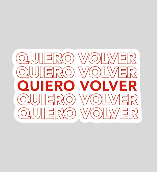 Producto - Sticker individual quiero volver tini