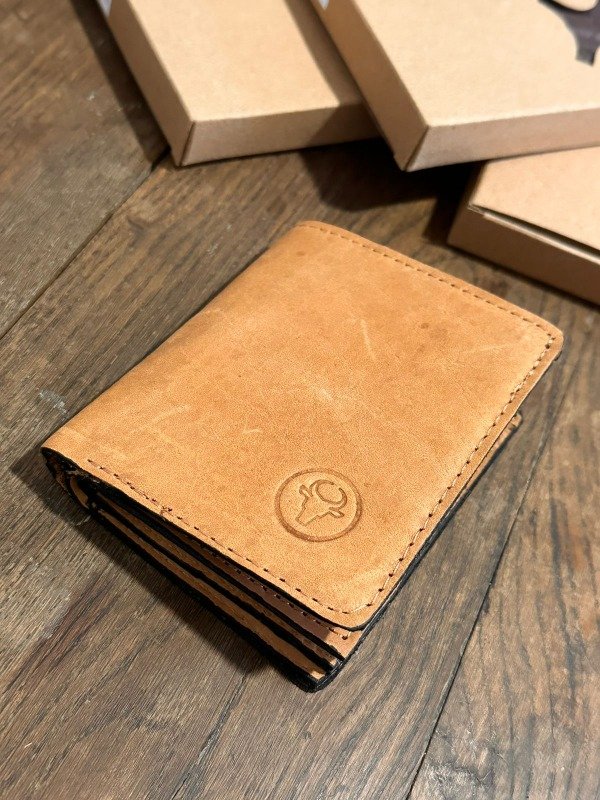 Producto - Billetera cuero camel