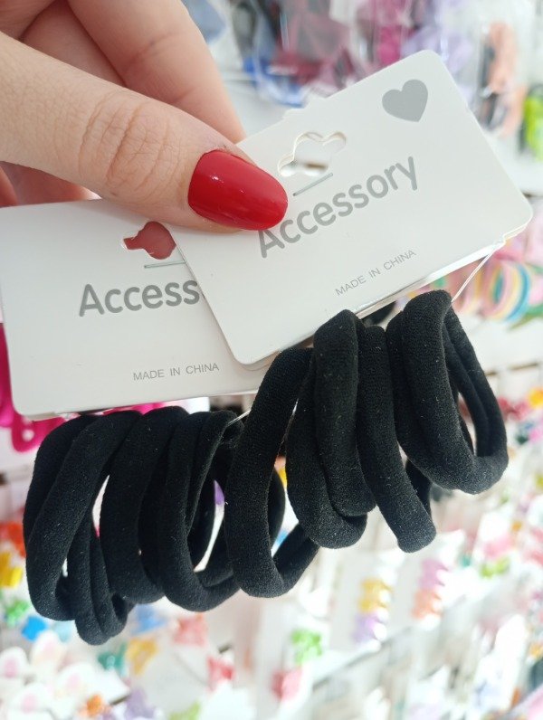 Producto - Pack Colitas X6 Mediana Negro