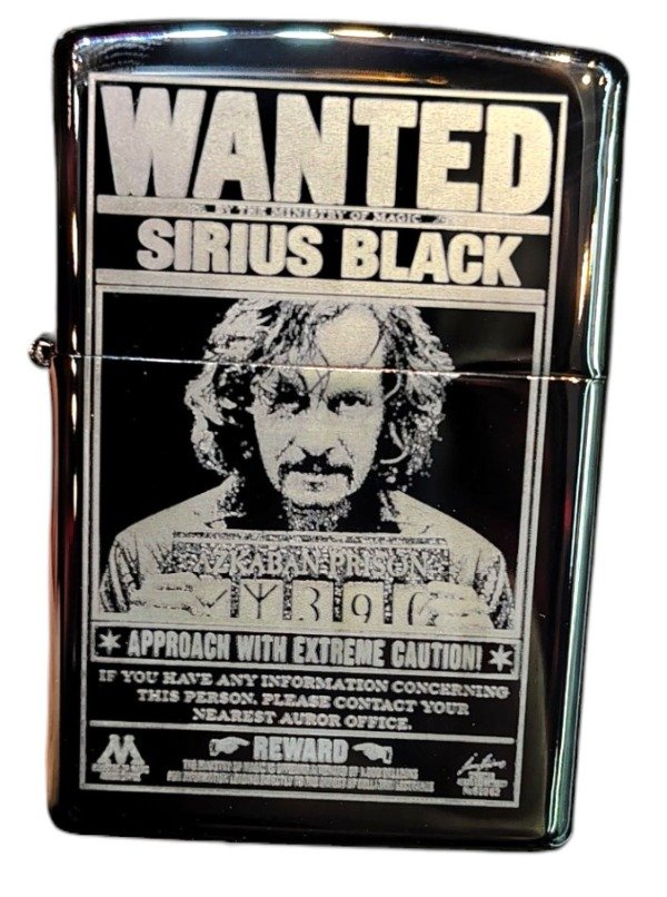 Producto - ENCENDEDOR RECARGABLE A BENCINA SIRIUS BLACK HARRY POTTER FOTOGRABADO