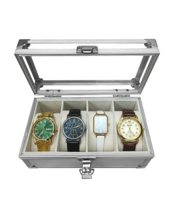 Producto - Estuche Organizador Para 4 Relojes