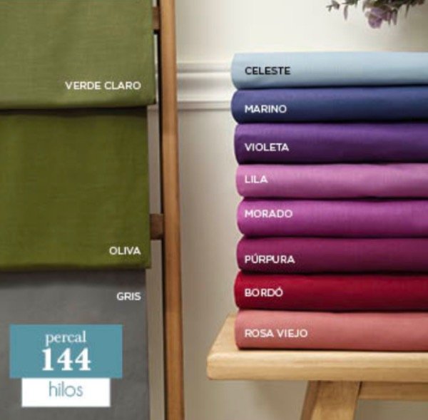 Producto - Sábana ajustable línea Dúo percal