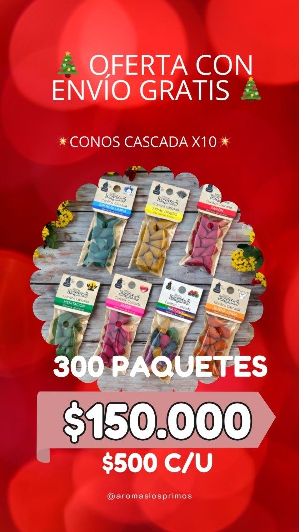 Producto - Oferta Conos Cascada x10 ENVIO GRATIS