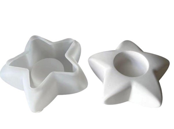 Producto - MOLDE SILICONA PORTAVELA ESTRELLA