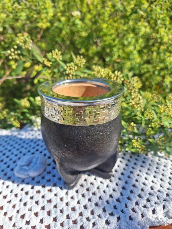 Producto - Mate imperial Pampa con virola de Alpaca 1