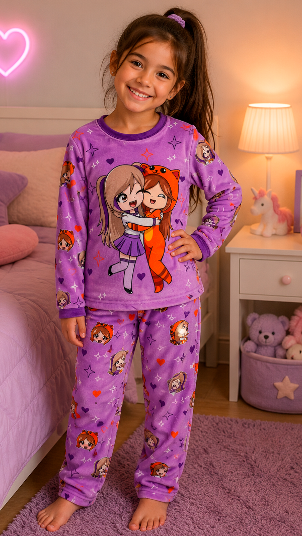 Producto - Conjunto pijama plush infantil- LYNA