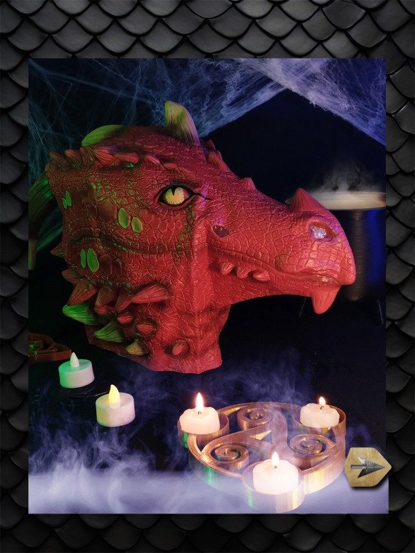 Producto - Mascara de Dragon Rojo