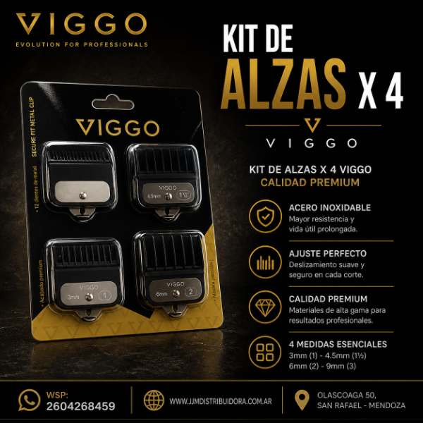 Producto - KIT DE ALZAS X 4 VIGGO