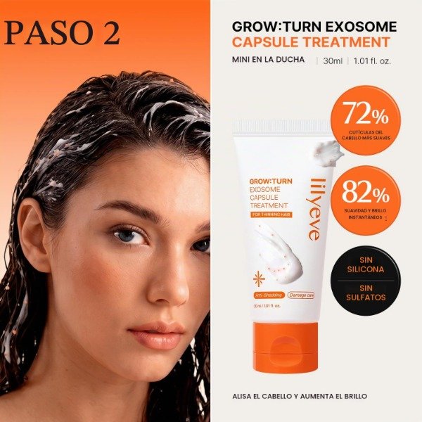 Producto - lilyeve GROWTURN Korean Hair Care Travel kit, Shampoo, Treatment and Serum - 3