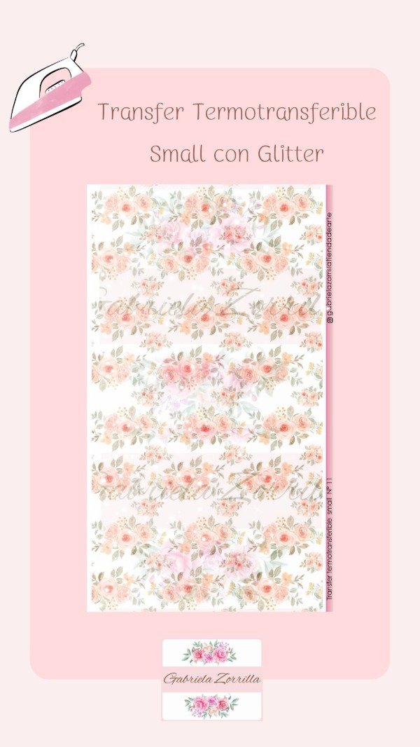 Producto - Transfer Termotransferible Small con Glitter N11