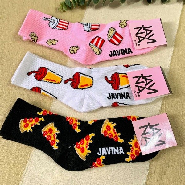 Producto - Media 1/2 caña mujer estampada Javina