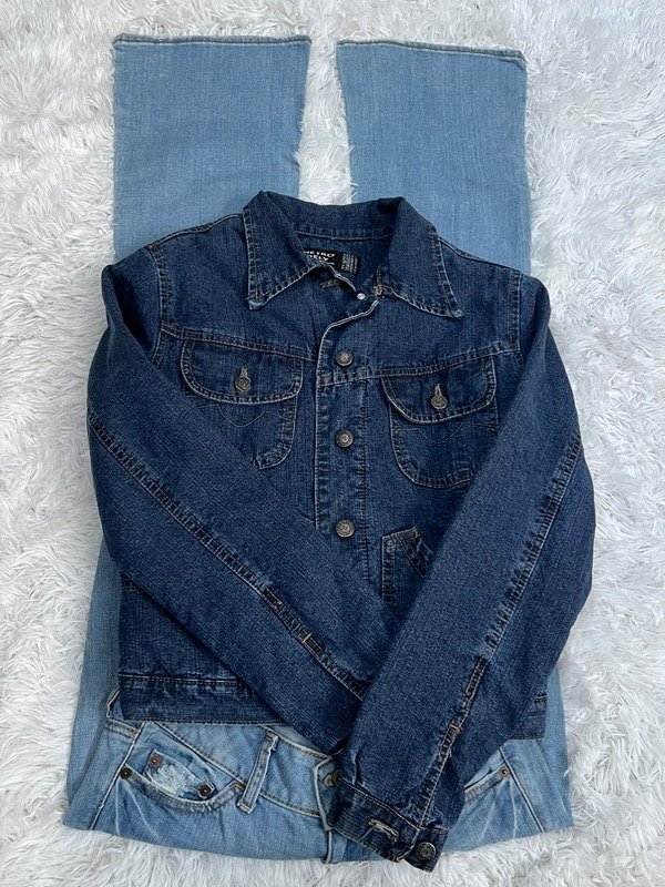 Chaqueta jeans mini pocket y2k — imagen 2