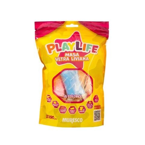 Producto - MASA SOFT PLAYLIFE X15 COLORES 150GRS MURESCO