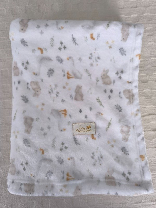 Producto - Manta Polar patitos y conejos