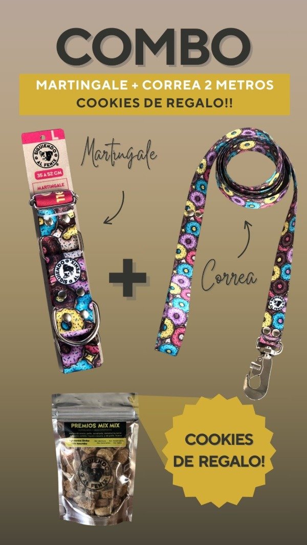 Producto - Martingale + Correa 2mts [Cookies de REGALO!]
