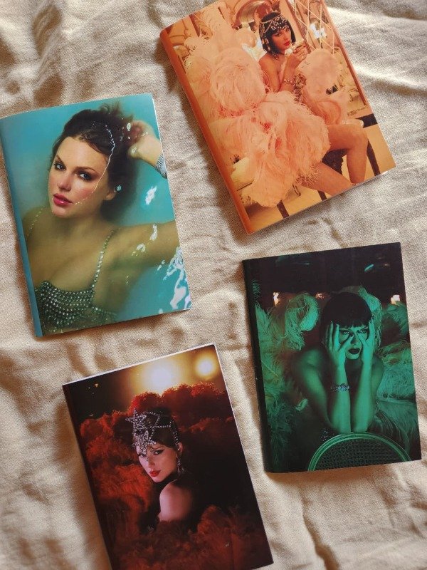 Producto - Set 4  libretas - The life of a show girls (Taylor Swift)