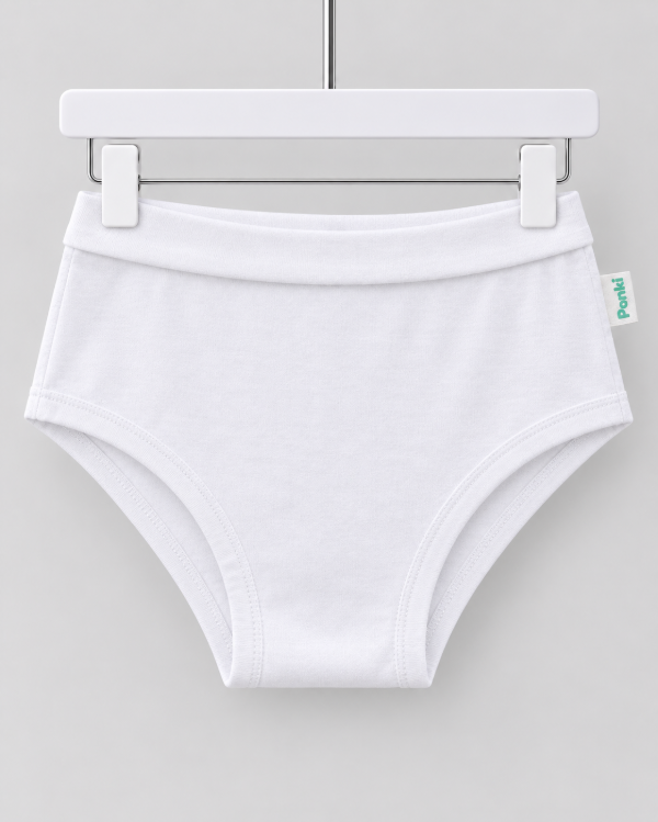 Producto - Bombacha Alta sin elástico Blanco - 0