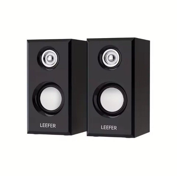 Producto - PARLANTES PARA PC CONTROL DE VOLUMEN CAJA DE MADERA 5V USB E-1014