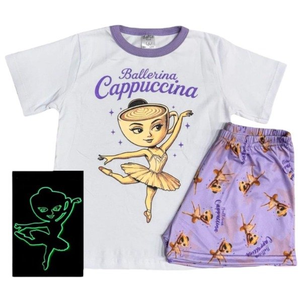 Producto - PIJAMA BALLERINA CAPPUCCINA LUMINOSO EN LA OSCURIDAD