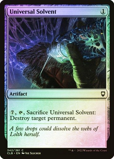 Producto - Universal Solvent Foil  Commander Legends: Battle for Baldur's Gate