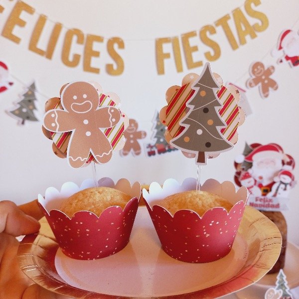 Producto - Porta cupcake + mini topper 3D