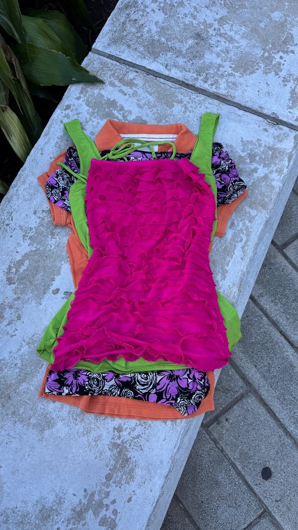 Top Strapless fucsia — imagen 2