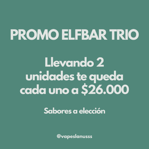 Producto - PROMO ELFBAR TRIO