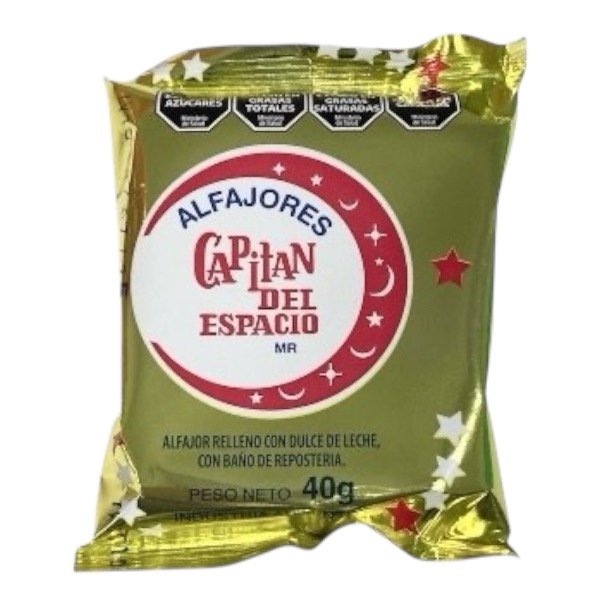 Producto - Alfajor Capitan del Espacio Negro 40g