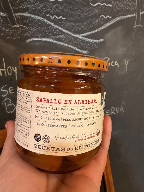 Producto - Zapallo en almíbar sin conservantes