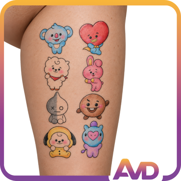 Producto - Tatuajes Temporales BTS - 1