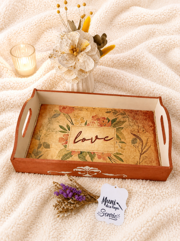 Producto - Bandeja 30x20 cm. Deco Love