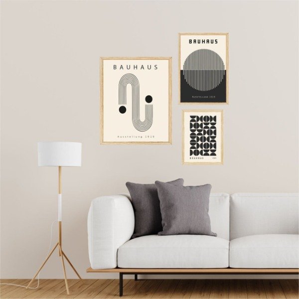 Producto - SET 3 CUADROS BAUHAUS