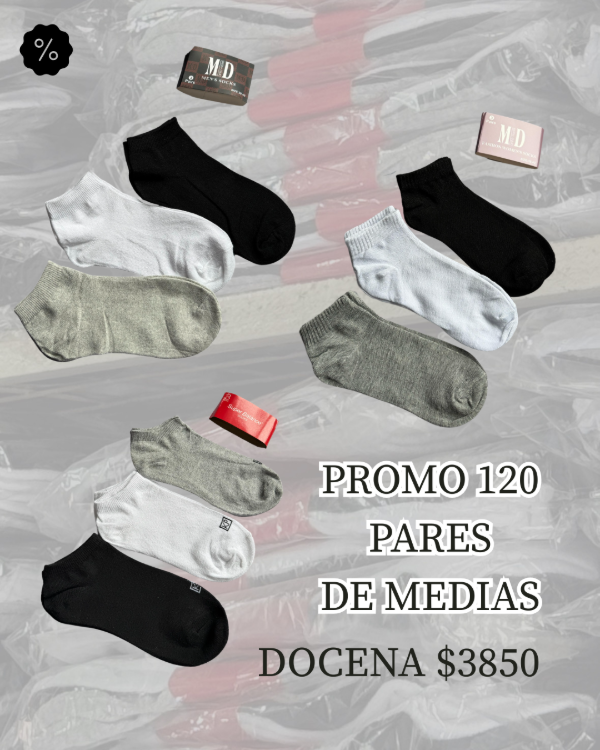 Producto - PROMO X10 DOCENAS MEDIAS ECO (120 PARES)