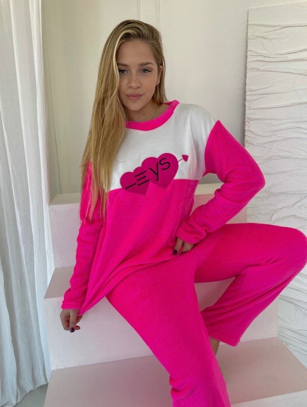 Producto - Pijama Polar Estampados (S al L - Pant 36 al 42)