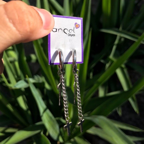 Producto - Aros Cadena Cruz