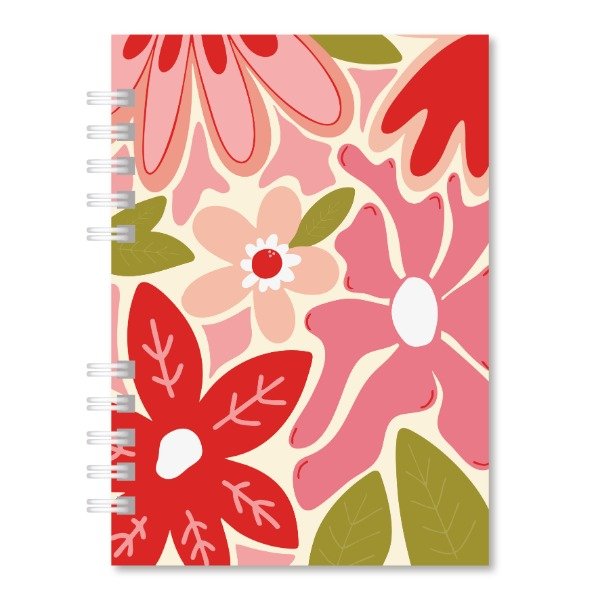 Producto - CUADERNO - FLORES ROJAS
