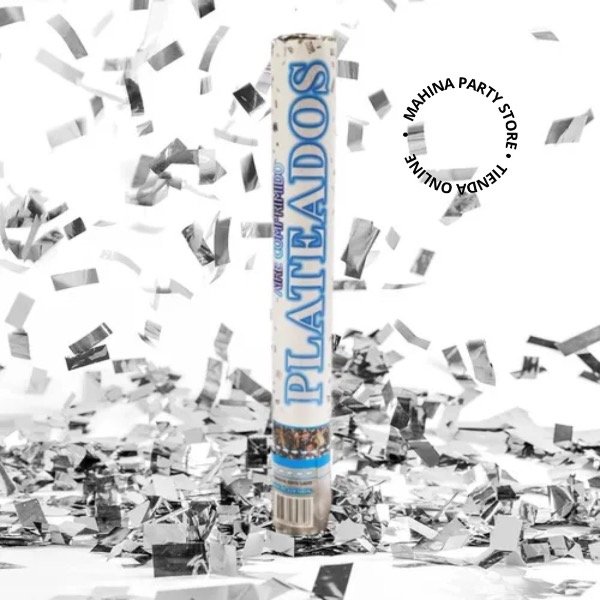 Producto - Cañón Lanza confetti plateado