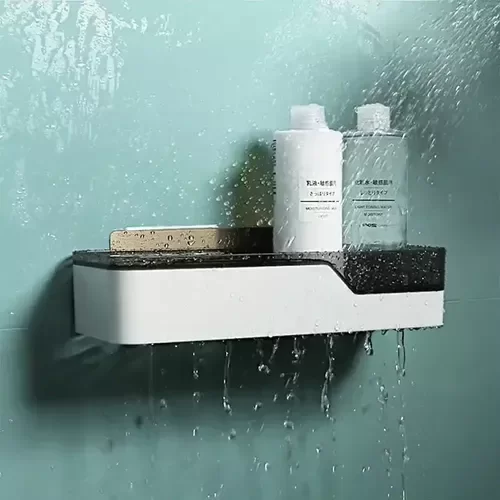 Producto - Estante Organizador Adhesivo Baño De Ducha Escurridor
